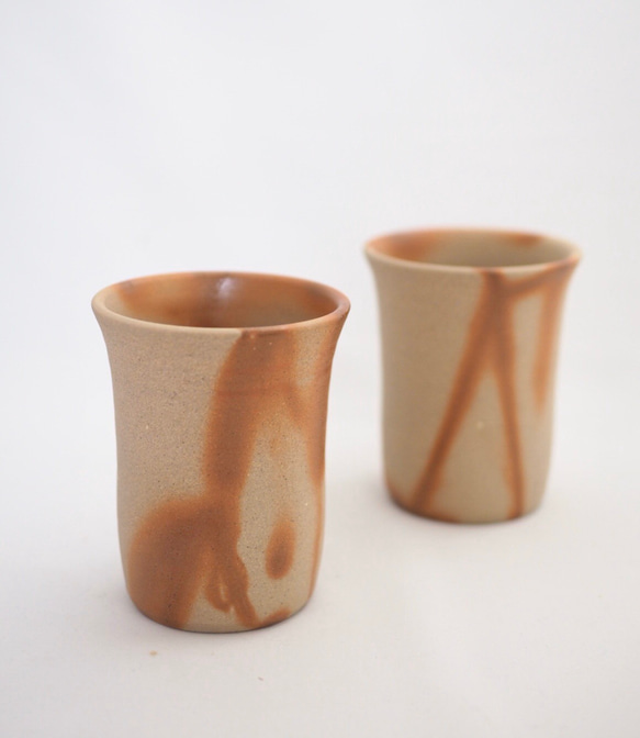 備前ビアマグ（緋だすき） 1枚目の画像