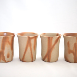 備前ビアマグ（緋だすき） 3枚目の画像