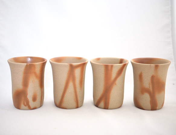 備前ビアマグ（緋だすき） 3枚目の画像