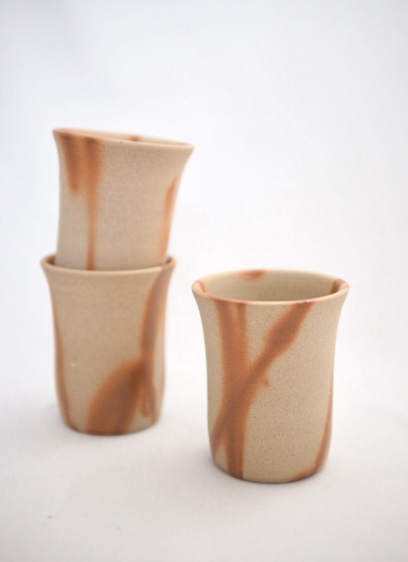 備前ビアマグ（緋だすき） 4枚目の画像