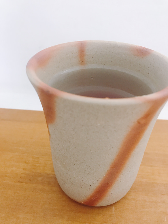 備前ビアマグ（緋だすき） 5枚目の画像