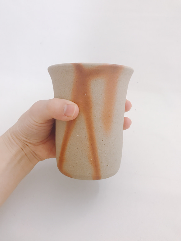 備前ビアマグ（緋だすき） 6枚目の画像