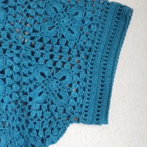 かぎ針編みモチーフのドルマンスリーブセーター ニット・セーター ﾆｯ