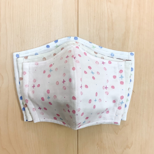 インナーマスクにも】立体マスク型紙（オトナ3サイズ￥300／コドモ3