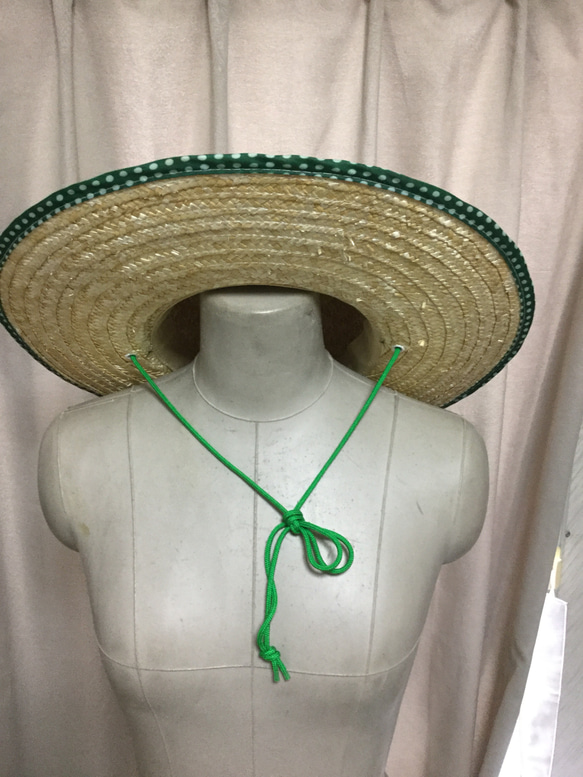 ポニーテール用麦わら帽子(Straw hat for ponytails) 4枚目の画像