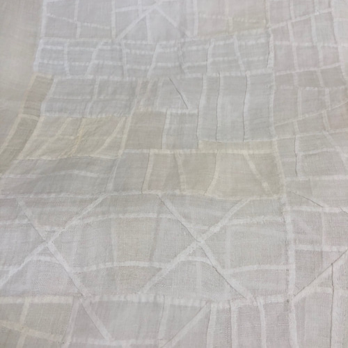 ポジャギ風タペストリー　白リネン 専用】刺繍生地のポジャギ風タペストリー 56×65の通販 by fu.wa