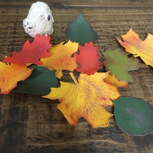 秋の森の葉ガーランド　＊再販＊ 5枚目の画像