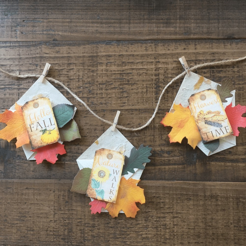 秋の実りガーランド