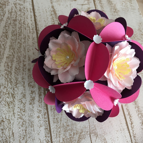 【新作 春の花】花てまり・春の色襲ね 2枚目の画像