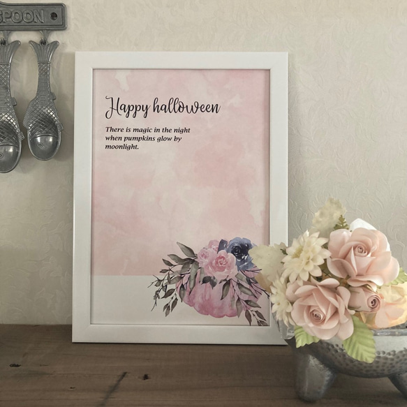 ハロウィンポスター　＊ピンクハロウィン＊ 3枚目の画像