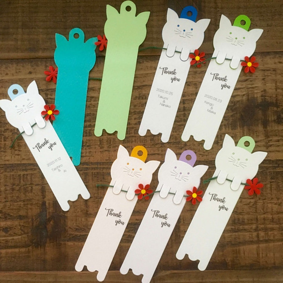 ■受注製作■キュート♡ちびねこサンキュータグ 1枚目の画像