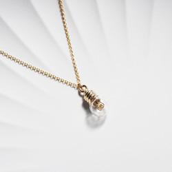 小さな豆電球のネックレス【フィラメント】 ○14kgf