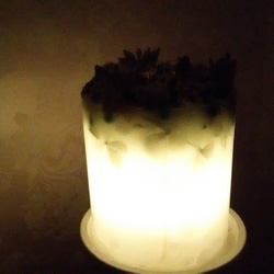 ギフトに最適 春のボタニカル LEDライト キャンドル 4枚目の画像