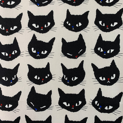 サイズが選べる　ランチョンマット　♡ ナフキン　♡ 黒猫　ネコ 3枚目の画像