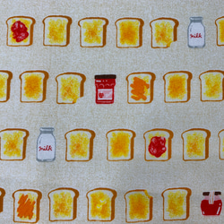 【サイズが選べる】　ランチョンマット ♡ ベーカリー　食パン　パン　パン屋さん　ジャム 2枚目の画像