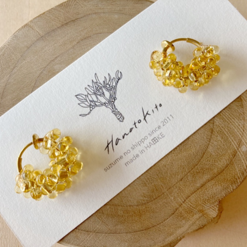 つぶつぶイヤリング・ピアス/ゴールド ピアス（フープ） HanatoKito