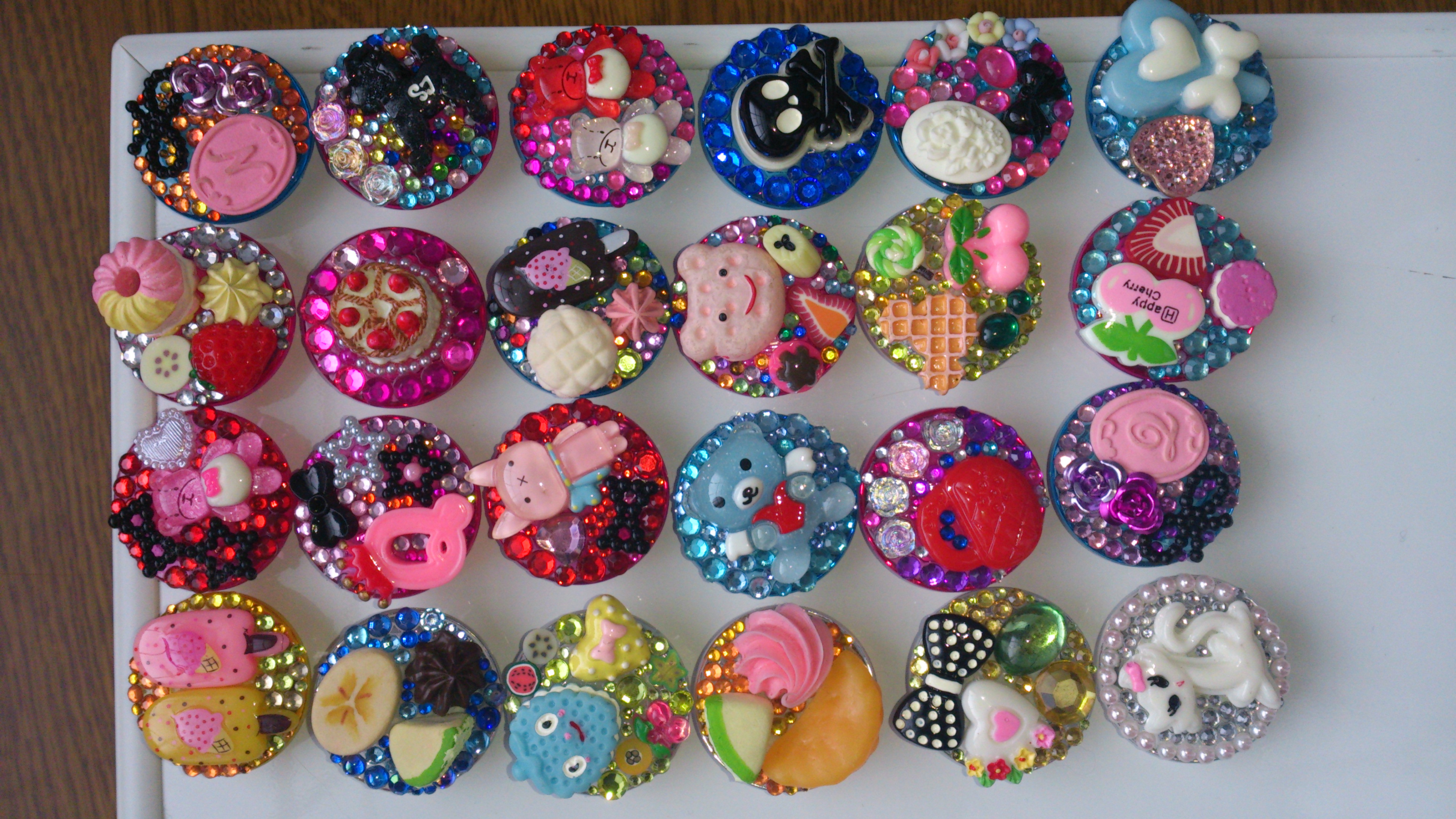 キラキラ缶マグネット A 5個セット