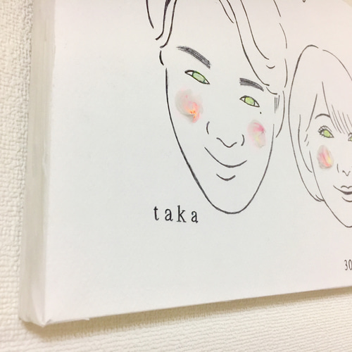 2周年記念 】A4似顔絵アートパネル♡イラストオーダー 記念日 イラスト