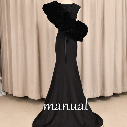 ⭐︎人気　ブラック ウェディングドレス マーメイドドレス前撮り 二次会　黒