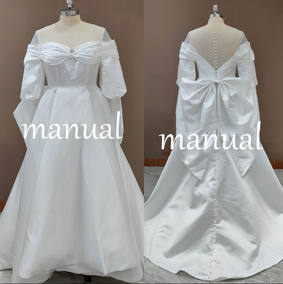 ヴィンテージ袖付きドレスウェディングドレス結婚式披露宴二次会