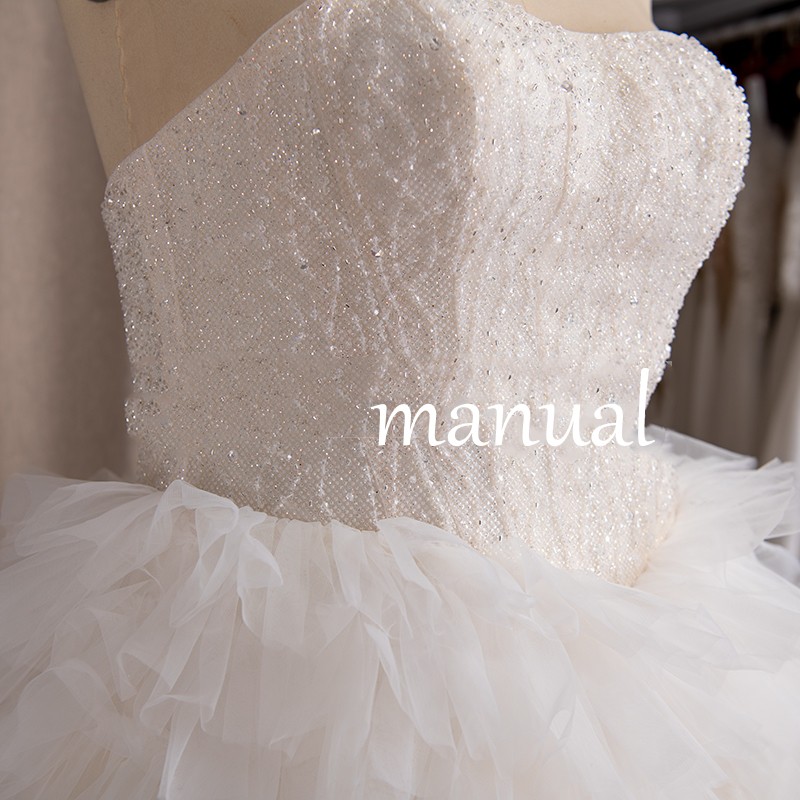 ビスチェラインウェディングドレス結婚式披露宴二次会ドレス296