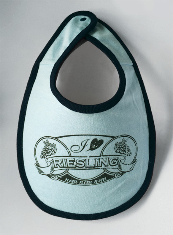 ベービースタイ - リースリング Baby Bib - "I ♥ Riesling" 1枚目の画像