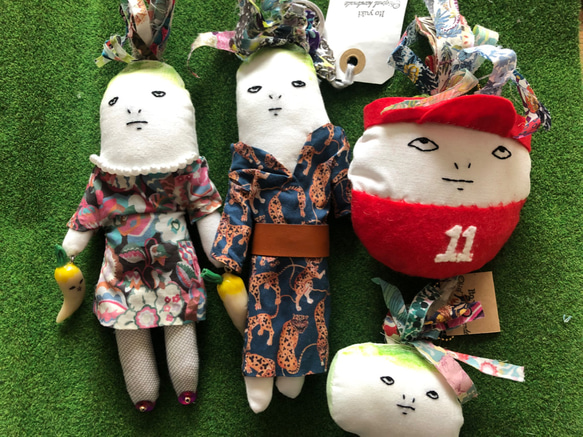 M様ご注文分ブリティッシュ大根収穫セット ぬいぐるみ itowokashi  
