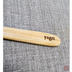 再販×7★丹波産の竹から作った ヨーグルトのためのスプーン　2本セット 4枚目の画像