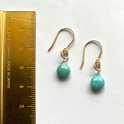 K14GF スリーピングビューティーターコイズピアス ピアス