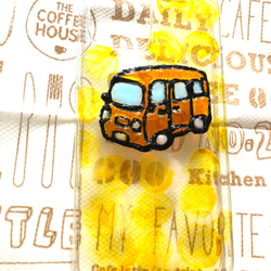 黄色のカーとシャボン玉iPhoneケース 5枚目の画像