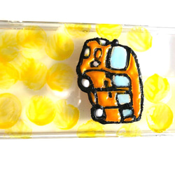 黄色のカーとシャボン玉iPhoneケース 8枚目の画像