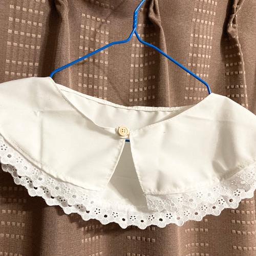 綿生地の付け襟(ホワイト白)レース その他ファッション pluie 通販