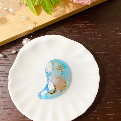 開運・邪氣祓い【勾玉お香立て】オルゴナイト その他インテリア雑貨  