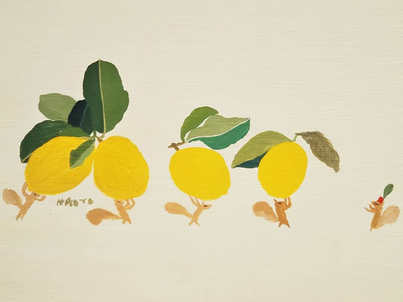 絵本なブックカバー『大きなレモン』 3枚目の画像