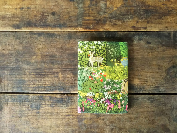 絵本なブックカバー『春の庭』 2枚目の画像