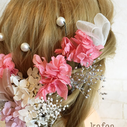 ♡♪20結婚式 成人式 ウェディング ヘッドドレス 髪飾り 3枚目の画像