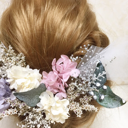 ★♪23結婚式 成人式 ウェディング ヘッドドレス 髪飾り 2枚目の画像