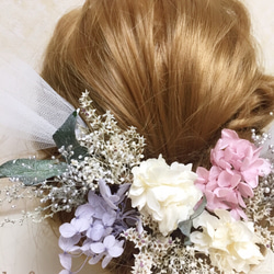 ★♪23結婚式 成人式 ウェディング ヘッドドレス 髪飾り 3枚目の画像