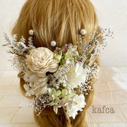 ★♪2-綠色婚禮成人儀式婚禮頭飾髮飾 第2張的照片
