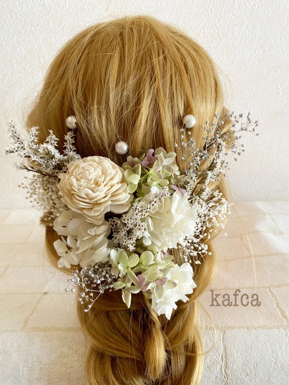 ★♪2-綠色婚禮成人儀式婚禮頭飾髮飾 第2張的照片