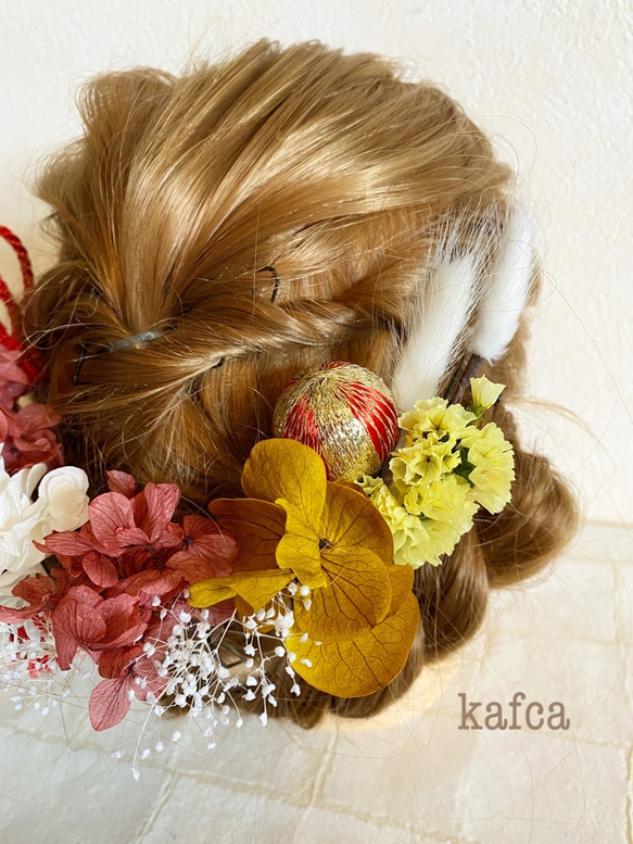 ♡#5 和装 結婚式 成人式 ウェディング ヘッドドレス 髪飾り 3枚目の画像