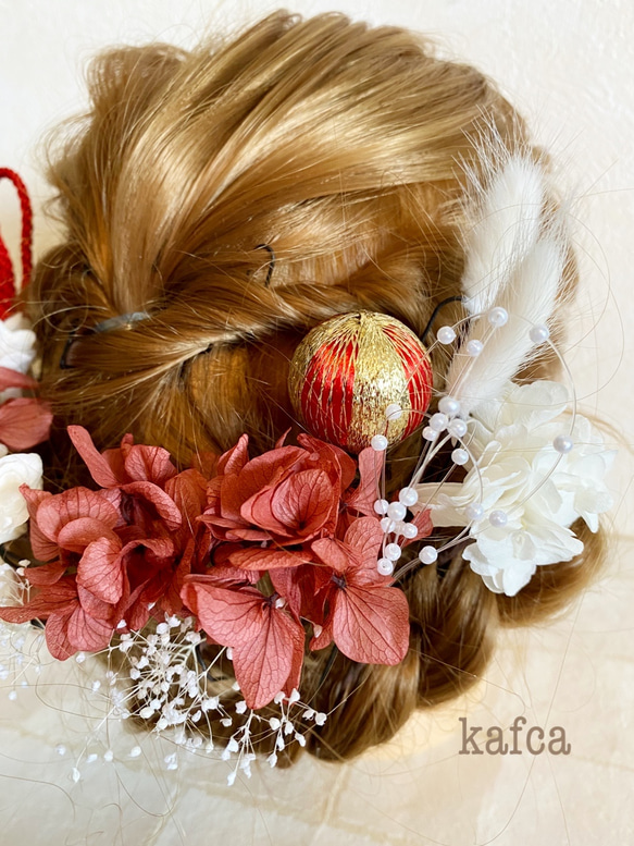 ♡#8 和装 結婚式 成人式 ウェディング ヘッドドレス 髪飾り 3枚目の画像