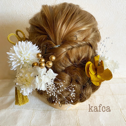 ♡#10 和装 結婚式 成人式 ウェディング ヘッドドレス 髪飾り 1枚目の画像