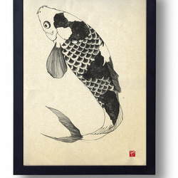 夢まくら絵シリーズ「鯉」大 3枚目の画像