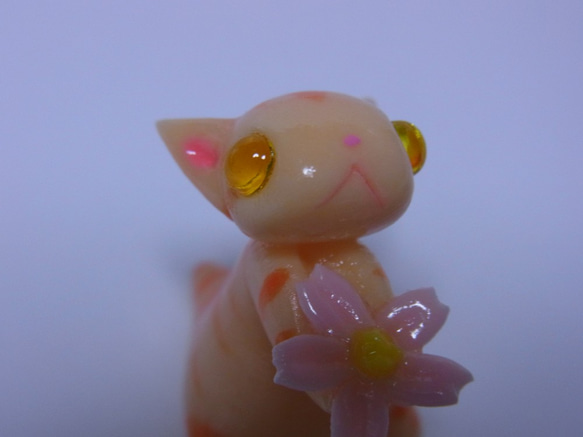 猫と桜（チャトラにゃんこ） 4枚目の画像