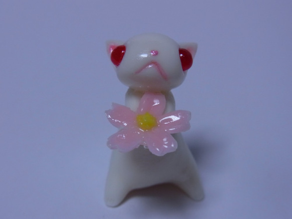 猫と桜（赤目にゃんこ） 8枚目の画像