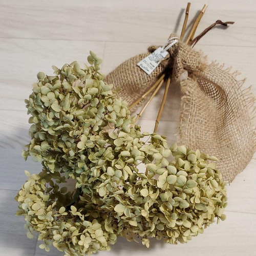 アナベル花束ナチュラルスワッグ ドライフラワー fleurir フルリール