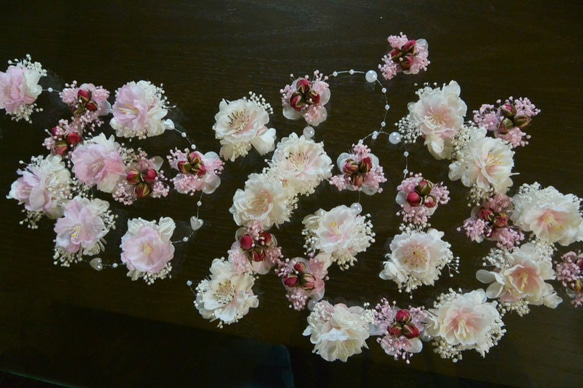 お家でお花見♪桜のハーバリウム（スタッキングボトル）桜ハンドメイド2021 3枚目の画像