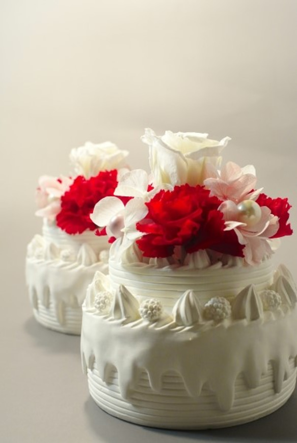 　「薔薇のフラワーケーキ」の白 3枚目の画像
