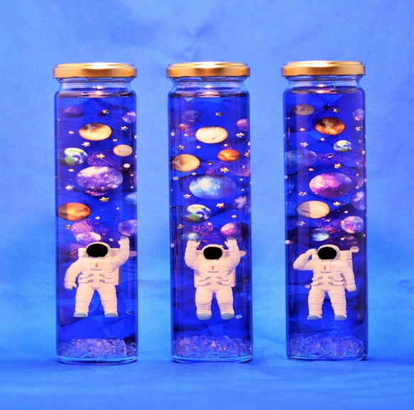 ガラスの中の宇宙　「宇宙飛行士、愛叶夢」　LEDコースター付き　復刻まつり2023 7枚目の画像